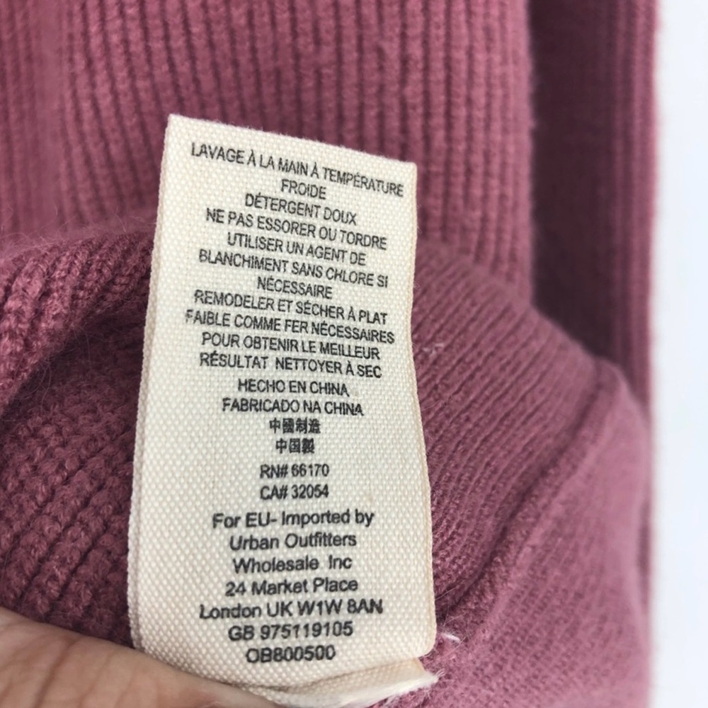FREE PEOPLE MAUVE SHADOW OVERSIZED SWEATER LARGE - Picture 10 of 10